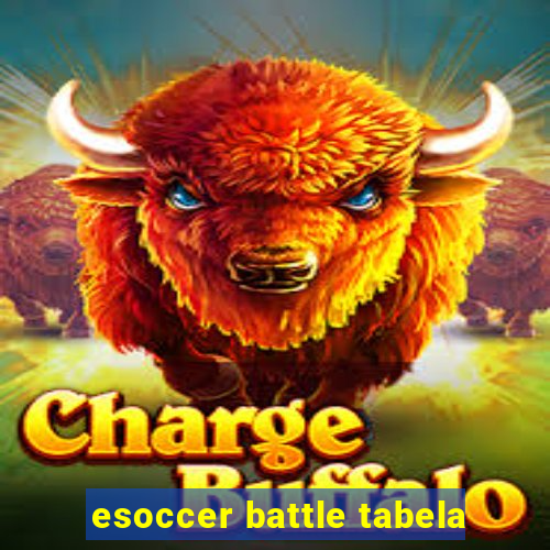 esoccer battle tabela